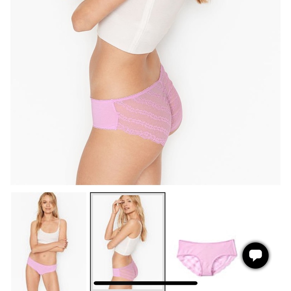 Victoria’s Secret cotton lace back hiphugger RED